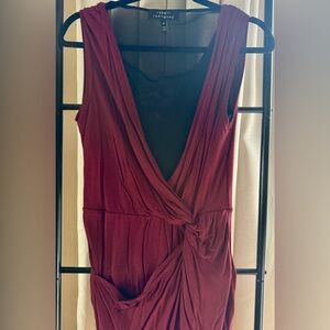 Robert Rodriguez Red Dress with Chic Knot Detail